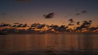 Sonnenuntergang auf dem Weg zurück nach Mahe, Seychellen (6)