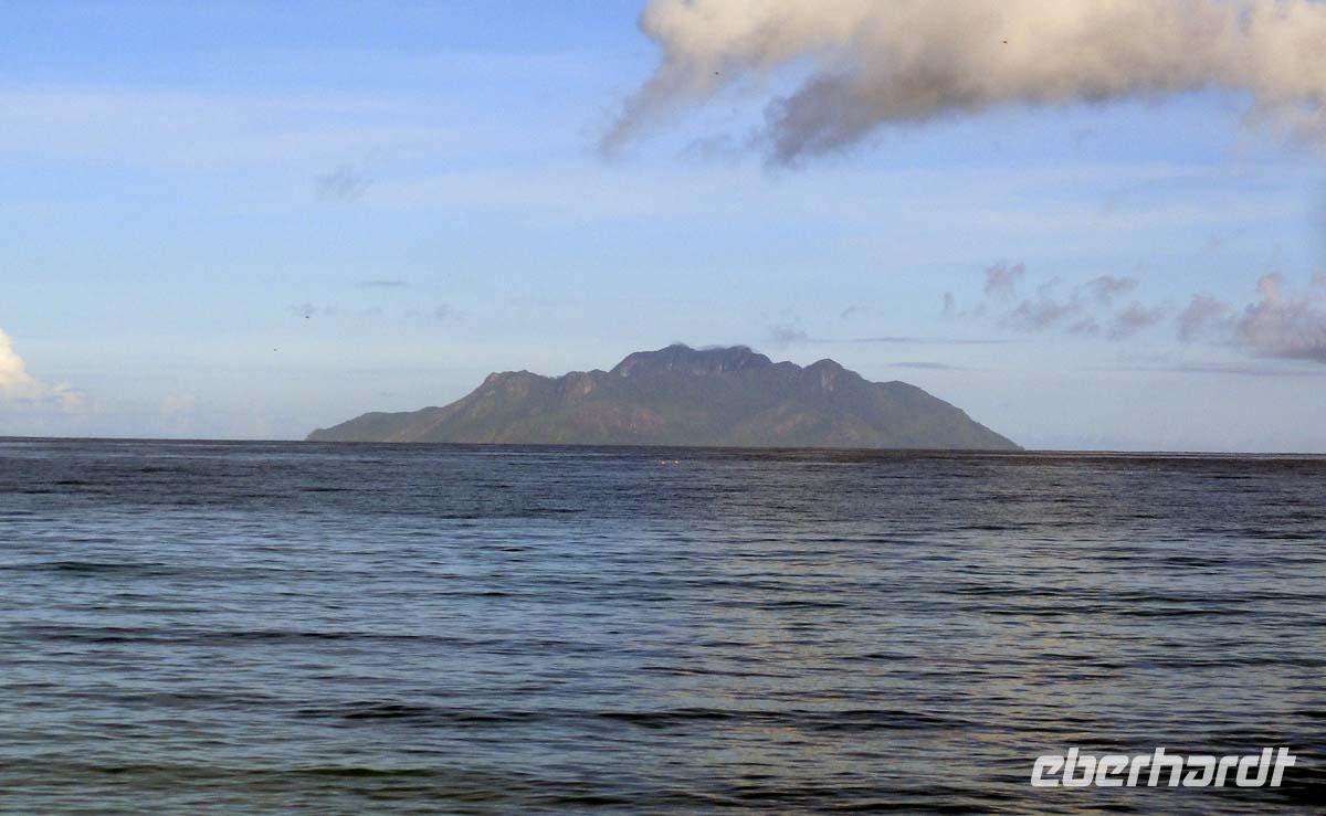 Beim Frühstück Blick auf Silhouette