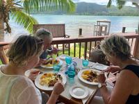 Mittagessen auf Praslin