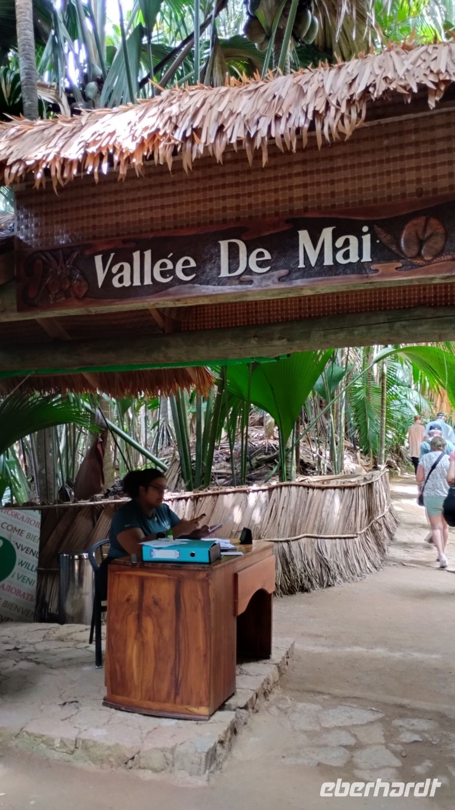Der Eingang zum Vallee de Mai
