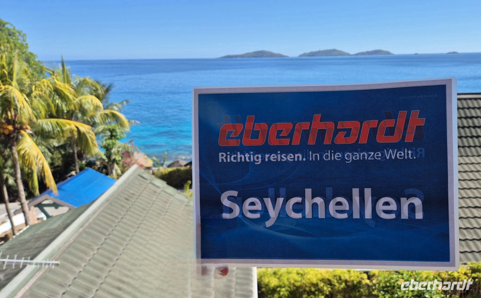 La Digue - Blick vom Hotel