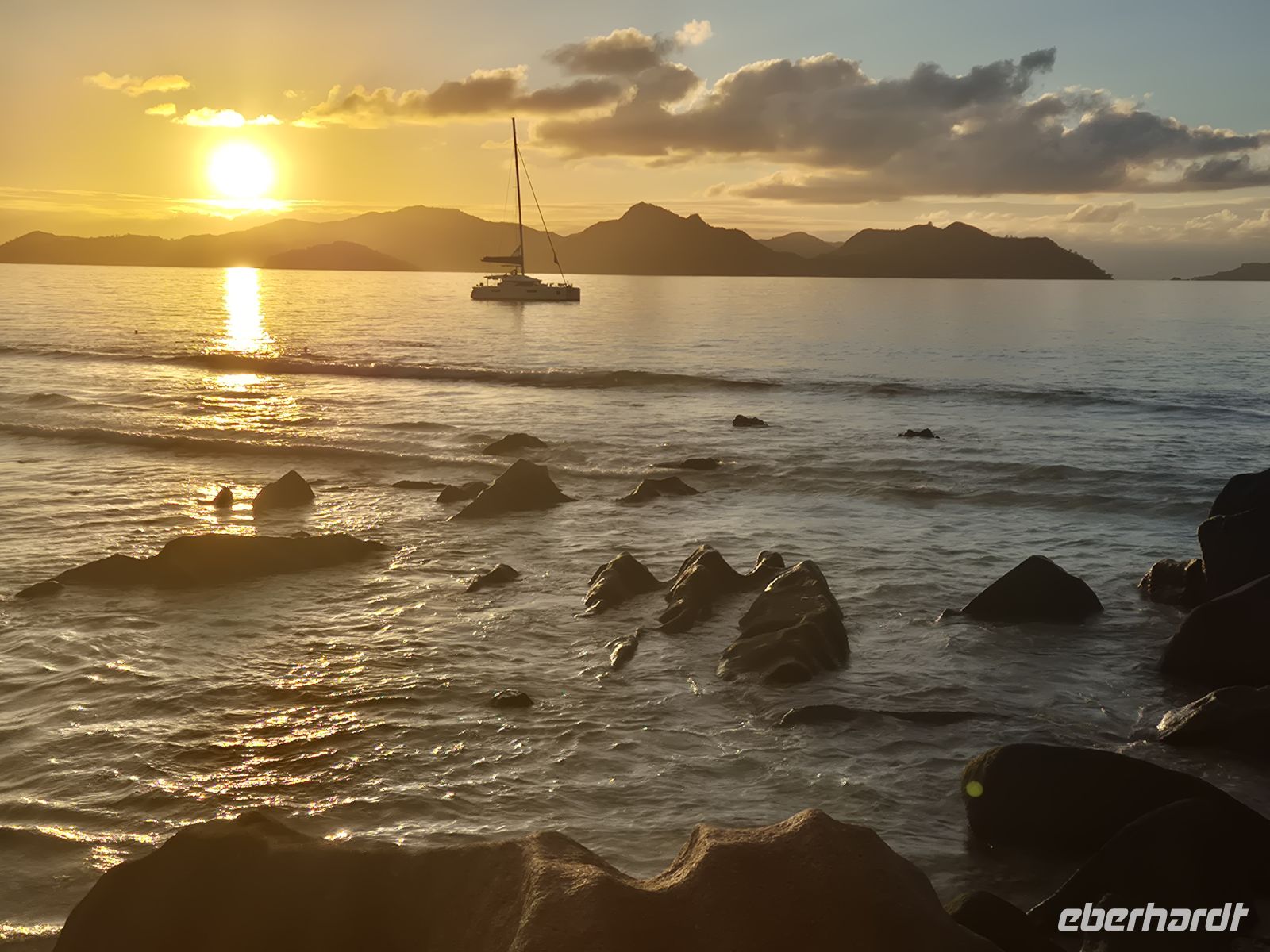 Sonnenuntergang auf La Digue