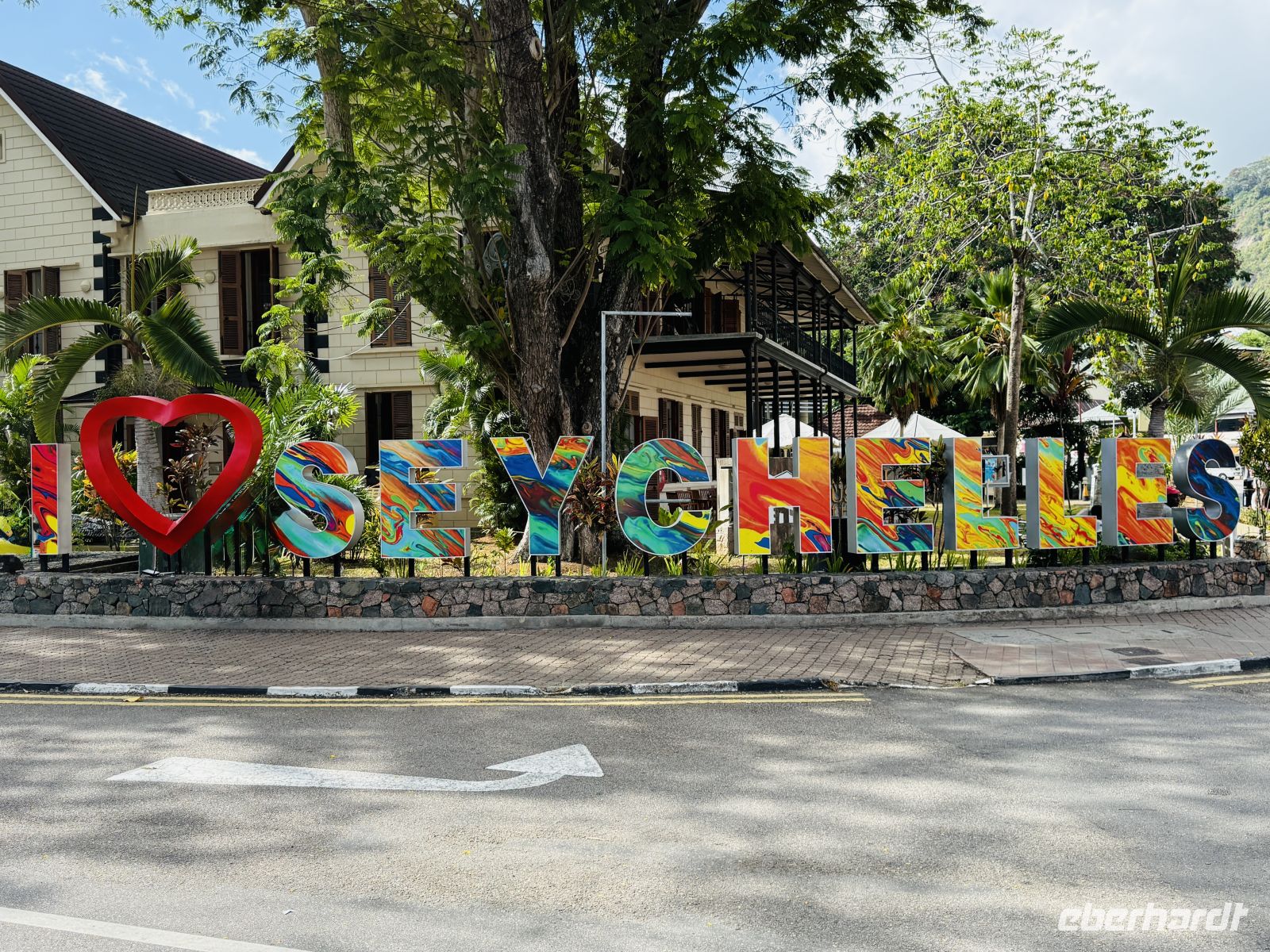 Seychellen Schriftzug