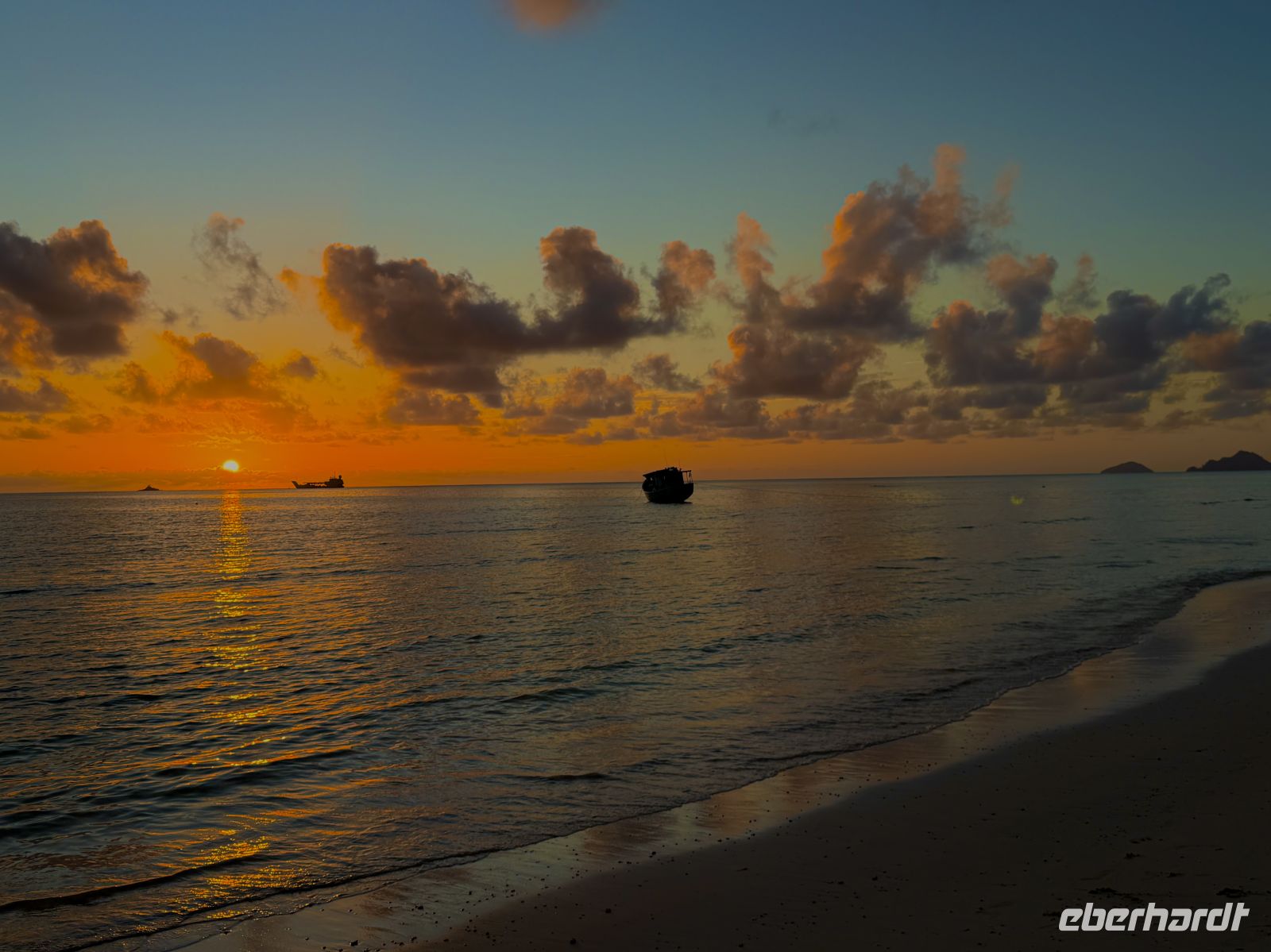 Abendstimmung am Hotel, Seychellen