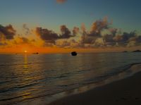 Abendstimmung am Hotel, Seychellen