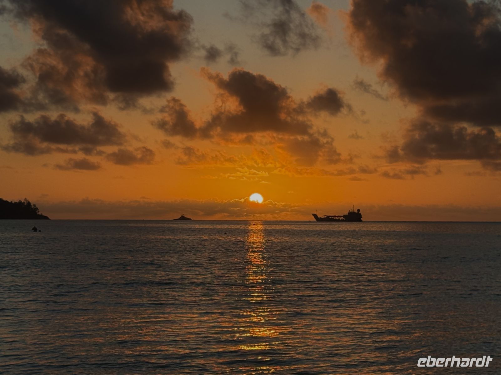 Abendstimmung am Hotel, Seychellen