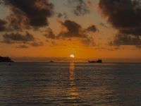 Abendstimmung am Hotel, Seychellen