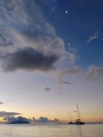 Abendstimmung am Hotelstrand 