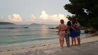 Abschluß Abendessen in La Digue, Seychellen