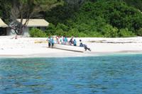Anlanden Insel Cousin