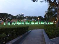 Lichtinstallation - das tanzende Gras - Singapur