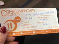 Verpflegungscoupon wegen Flugverspätung