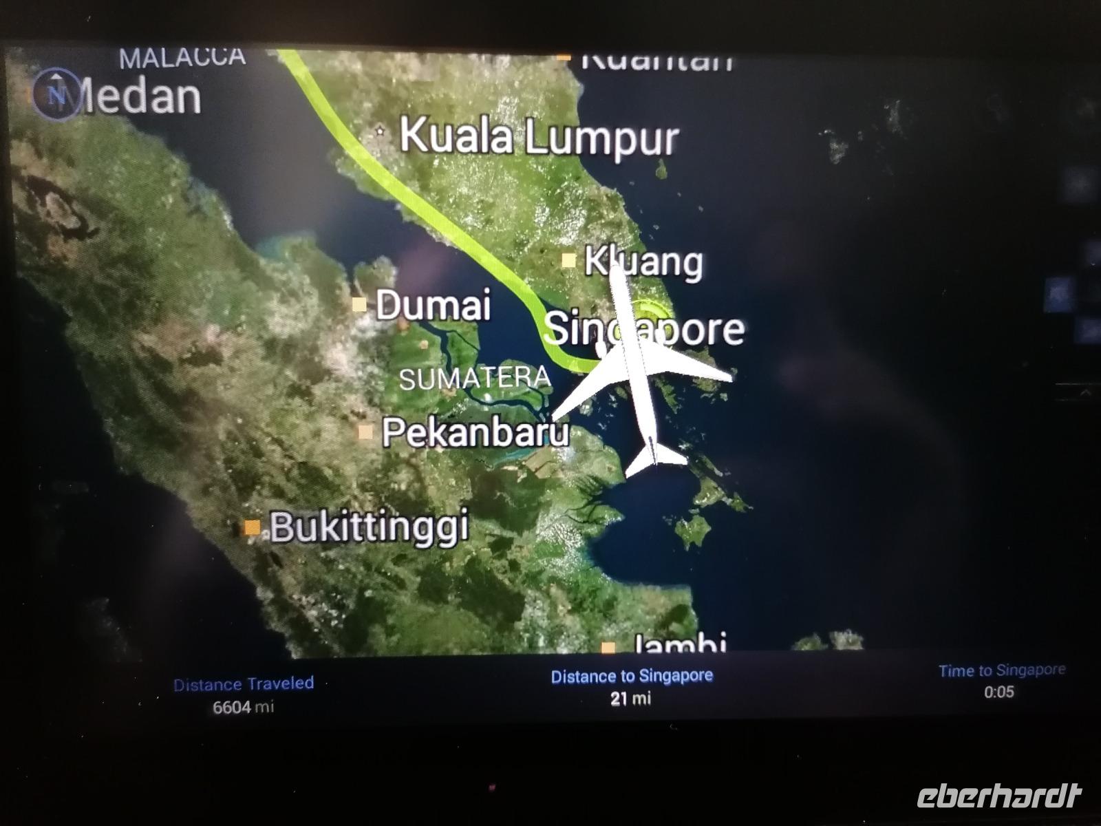Flug nach Singapur