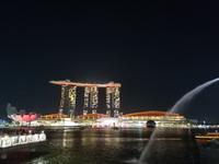 Lichtershow am Merlion