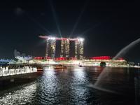 Lichtershow am Merlion