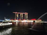 Lichtershow am Merlion
