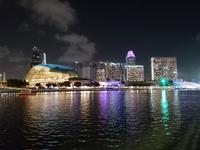 Lichtershow am Merlion