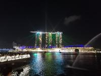 Lichtershow am Merlion