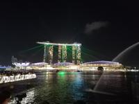 Lichtershow am Merlion