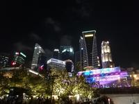Lichtershow am Merlion