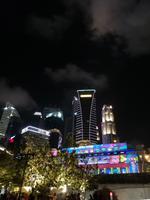 Lichtershow am Merlion