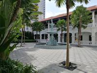 Pause im Raffles Hotel in Singapur