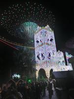 Lichtershow im Gardens by the Bay in Singapur