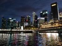 Bootsfahrt in Singapur