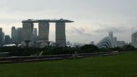 Singapur Skyline von der Marina Barrage (2)