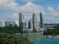 Preisgekrönte Hochhäuser auf Sentosa 