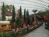 Weihnachts-Themenpark im flower dome 