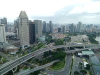 Blick vom Singapore Flyer