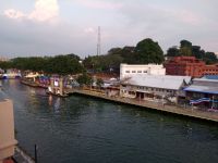 Malakka River, Blick vom Hotel 