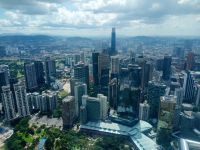 Blick vom höchsten Aussichtspunkt Petronas Tower