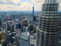 Blick vom höchsten Aussichtspunkt Petronas Tower