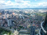 Blick vom höchsten Aussichtspunkt Petronas Tower