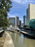 Flussmündung am Klang River