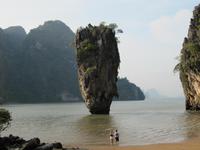 ...der berühmte James-Bond-Felsen