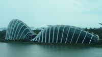 Aussicht auf die Gardens by the Bay vom Singapore Flyer (2)