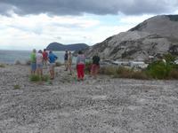 Italien, Sizilien, Insel Lipari, Bimssteinbruch