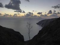 Italien, Sizilien, Insel Lipari mit Blick nach Alicudi und Filicudi