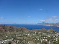 Italien, Vulcano, Blick nach Alicudi, Filicudi, Salina und Lipari