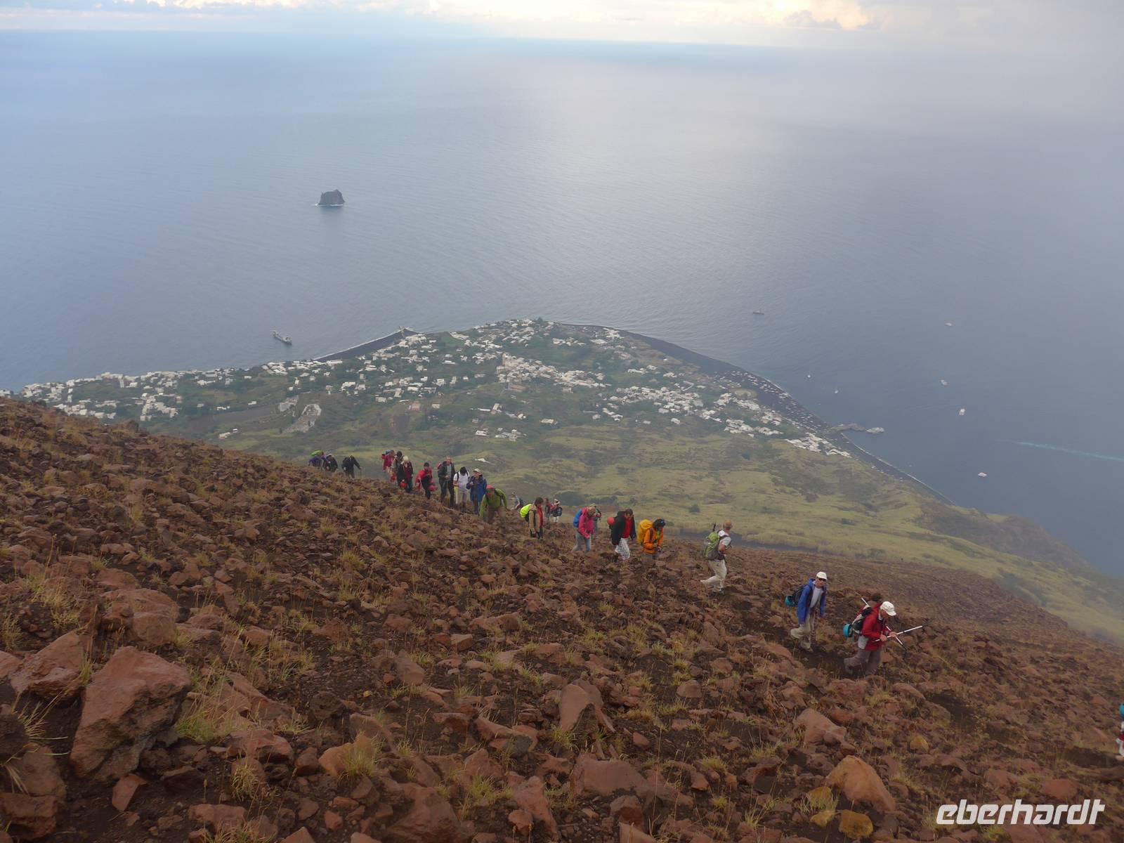 Italien, Stromboli, Besteigung