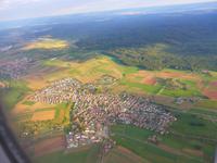 Italien, Sizilien, Anflug Stuttgart