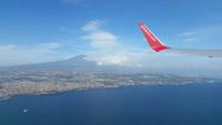 Blick zum Ätna nach Start von Catania