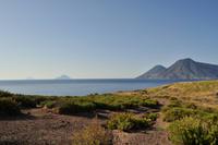 Wanderung auf Lipari - Blick nach Salina, Filicudi und Alicudi