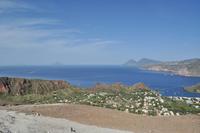 Wanderung auf Vulcano zum Gran Cratere - Blick nach Lipari, Salina, Filicudi