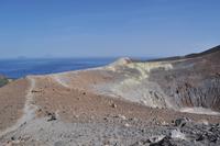 Wanderung auf Vulcano zum Gran Cratere - Fumarolenfeld