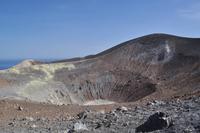 Wanderung auf Vulcano zum Gran Cratere - Weg zum Gipfel (Hintergrund)