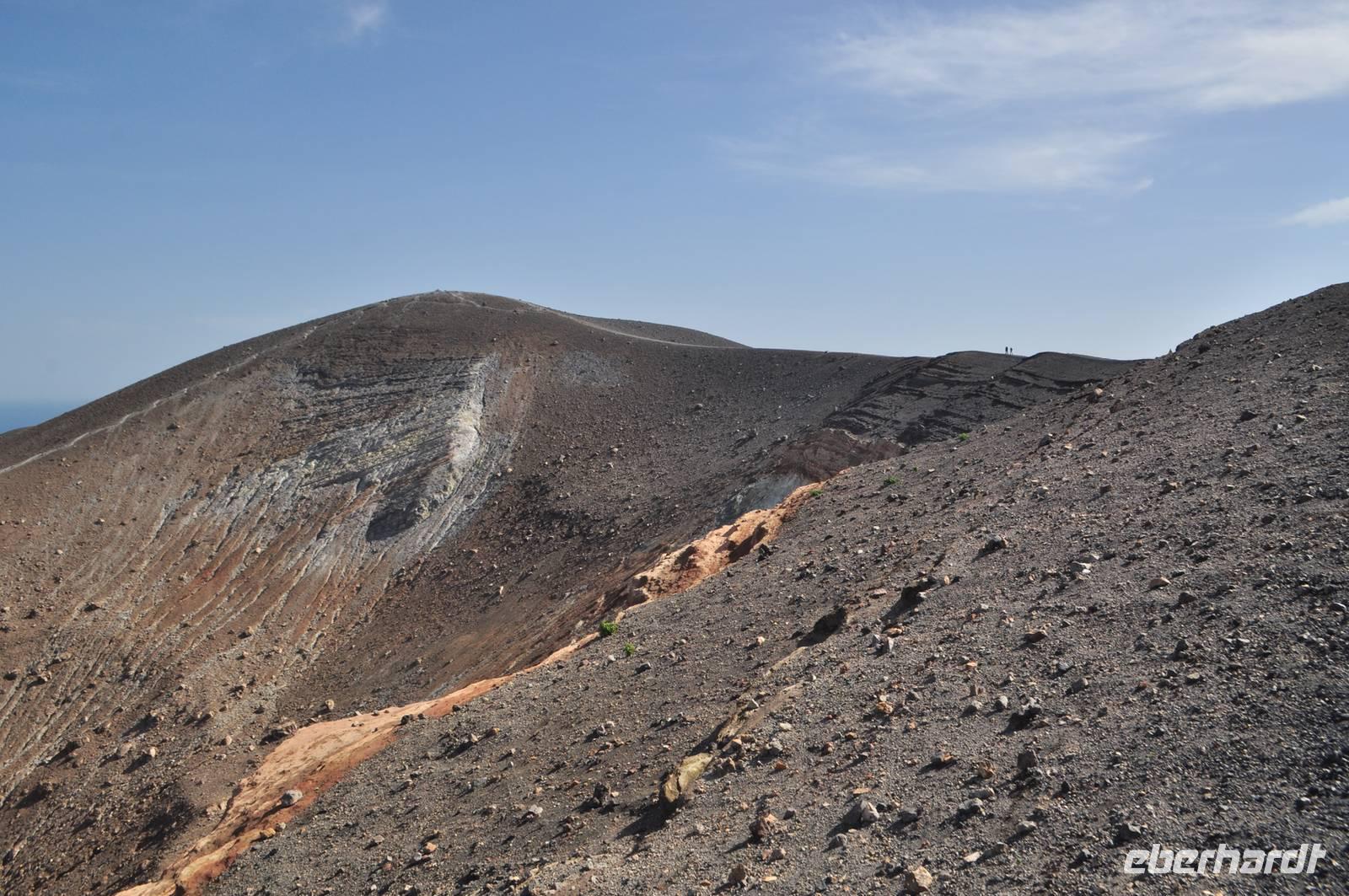 Wanderung auf Vulcano zum Gran Cratere - Weg zum Gipfel